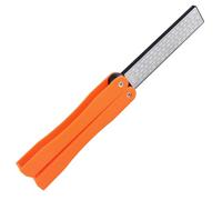 GOLD DEER Dual-Grit Diamond Sharpening Stone 400/600 Grit Folding Pocket Diamond Knife Sharpener Garden Tool Sharpener for Lawn Mower Blade, Axe, Hatchet, Hedge Shears, Chisels, Drills