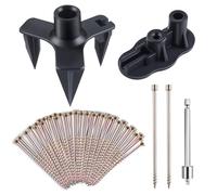 GOLD DEER Eliminate Squeaky Noise Floor Repair Kits with 5 Tools and 50 Screws Carpet Repair Kit Squeaky Floors Repair Kit for Carpet, Hardwood, Vinyl Floors and Stairs