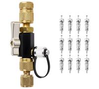 GOLD DEER HVAC Valve Core Removal Tool Valve Core Remover Installer Tool 1/4"& 5/16" Dual Valves HVAC Valves Cores Removal Tools Essential Tools for R410A R22 R12 R407C and R404A