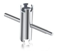 GOLD DEER Long Reach Basket Strainer Wrench Universal Sink Strainer Wrench with Sliding Handle Double Working End Tub Drain Removal Tool Faucet Tool Kitchen Tool