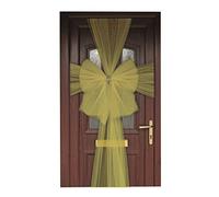 Gold Deluxe Pre-Made Door Bow Decoration