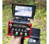 Gold Diamond Detector Long Range Underground Metal Detector Treasure Hunter Find Gold Silver Copper Diamond Digger Archaeological Prospecting Machine,Red