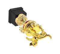 Gold Dog Trophy for Pet Contest Awards with Black Base Standing Topper