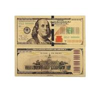 Gold Dollar Bills, 24k Gold Plated Trillion Bill Dollar Art for Decor Bookmark