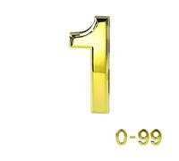 Gold Door Numbers Stick On, 0-99, Letters A, B, C, D, 3'' House Numbers Self Adhesive Stickers, For Doors, Mail Boxes, Hotel Rooms (1)