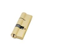 Gold Double Or Single Open Cylinder Hardware Indoor 80/85/90/95/100/105/110mm Lock Door Cylinder Brass Lock Extended 3pcs Key 80mm((35-45) 80mm)