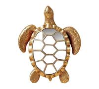 Gold Dragonfly Mirror Wall Decor - Gold, Handmade Dragonflys Wall Decor, Creative Butterfly Mirror Glass WallDecor, Perfect for Victorian and European Themed Homes (Sea turtle)