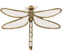 Gold Dragonfly Wall Mirrors - Gold, Handmade, Resin Insects Glass Wall Decor, Perfect for Victorian and European Themed Homes (Dragonfly)