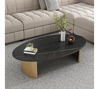 Gold E 100cm/39.4in Coffee Table Stylish Nightstand with Storage Stable Structure Ideal for Small Spaces Living Room & Bedroom Decor
