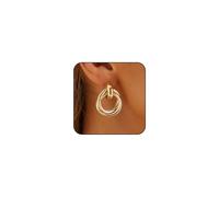 Gold Earrings for Women dainty Gold Statement Stud Earrings Trendy Golden Knot Drop Dangle Earring Lightweight Fashion Golden Jewelry for Women Prom Earring, L, Metal, No Gemstone