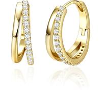 Gold Earrings for Women,Tiny Round Multi-Layer Shiny Gold Earrings Jewelry,Chunky Hoop Earrings for,Small Shining Rhinestone Spiral Hoop Earrings Jewelry,for Girls