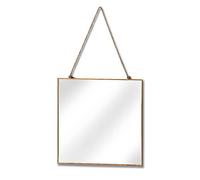 Gold Edged Square Hanging Wall Mirror Gold