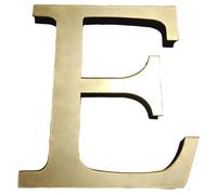 Gold English Letters Wall Stickers Numbers Ornaments Self-Adhesive 3D Acrylic Mirror+eva 26 Letters Wall Stickers Letter Sign Art Sticker Decal for DIY Home Decoration (E)