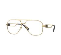 Gold Eyewear Frames, unisex, Versace, Glasses, Yellow, 57 MM, Accessories 57 MM
