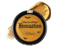 Gold Face Body Paint Cream Metallic Eye Black Full Coverage Foundation Body Paint Makeup for Adults Children Mixable Waterproof Gold Face Painting for Halloween Special SFX Cosplay Stage Makeup