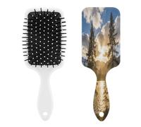 Gold Falling between The Trees Hairbrush Air Cushion Comb Hair Comb