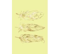 Gold Feather Notebook: Daisy Yellow Matte Finish Lined Journal, 120 Pages, 6 x 9, Gift For Thinkers, List Makers and Doers (Gold Feather Journal)