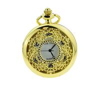 Gold Filigree Design Pocket Watch Comes in a Gift Box