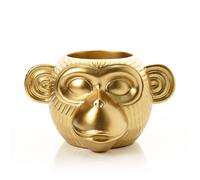 Gold Finish Monkey Planter