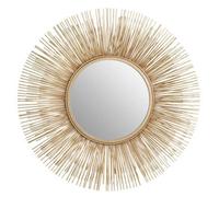 Gold Finish Sunburst Wall Mirror | Templar