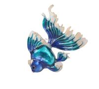 Gold Fish Brooch Pin Alloy Jewellery Drip Injured Designs Two Way for Women Gift Party Jewellery Clothing Accessories Modelegation, one size, As described