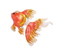 Gold Fish Brooch Pin Alloy Jewellery Drip Injured Designs Two Way for Women Gift Party Jewellery Clothing Accessories Modelegation, one size, As described