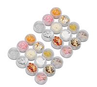 Gold Flakes for Nails, 2 Box Gold Silver Nail Foil Gold Foil for Nails Fashionable Resin Foil Nail Art DIY Unique Shaped Nail Stone Decoration