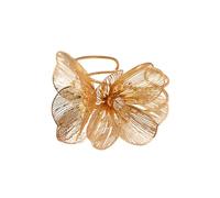 Gold Flower Bracelet for Women,Boho Crystal Flowers Hollowed Out Adjustable Bracelets Statement Irregular CZ Bracelet Bride Wedding Classic Jewelry, L, Alloy Steel, no gemstone