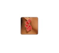 Gold Flower Earrings for Women Big Silver Statement Earrings Chunky Large Ginkgo Leaf Floral Earring Hot Pink Red Orange White Irregular Petal Spring Earring Summer Jewelry Vcation Hawaiian Beach