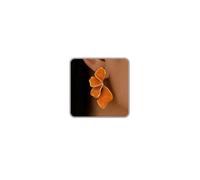 Gold Flower Earrings for Women Big Silver Statement Earrings Chunky Large Ginkgo Leaf Floral Earring Hot Pink Red Orange White Irregular Petal Spring Earring Summer Jewelry Vcation Hawaiian Beach