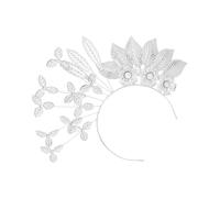 Gold Flower Leaf Headband For Formal Event Ethnic Malaysia Wedding Bride Headband Evening Dress Hair Styling Accessory