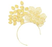 Gold Flower Leaf Headband For Formal Event Ethnic Malaysia Wedding Bride Headband Evening Dress Hair Styling Accessory
