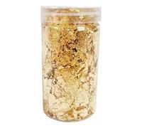 Gold Foil - 4 Inches Metal Leaves Imitation Craft Gold | Multi-Purpose Decorative ?olds Foil Sheet for Painting Nails Resin Jewelry Making & Crafts