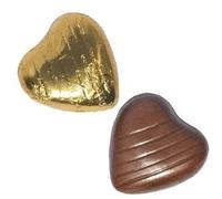 Gold Foil Chocolate Hearts Wedding Favours x50
