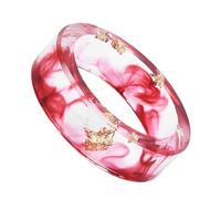 Gold Foil Epoxy Resin Ring, Resin Promise Ring, Transparent Resin Band Ring with Gold Foil Inside, Knuckle Jewelry Ornaments, Stylish Wearing Accessories for Women, H, Resin, Unisex