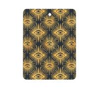 Gold Foil Evil Eye Car Air Freshener Hanging Car Incense Chip Diffuser Scented Decor for Car Interior Accessories White-style