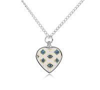 Gold Foil Eye Pattern Custom Dog Urns Alloy Pet Ashes Jewelry Pets Cremation Pendant Necklace for Men Women Keepsake