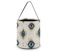 Gold Foil Eye Pattern Halloween Tricking Or Treating Bag