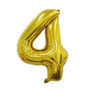 Gold Foil Number Balloons 1-9 for Birthday & Party Decoration (0, Number 7)