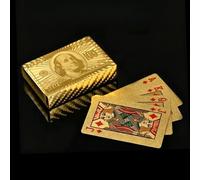 Gold Foil Playing Cards - Waterproof PVC Luxury Card Deck, Unique Gift