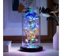 Gold foil rose small colored lantern Home Fashion Decoration Exquisite and Practical Butterfly Rose Night Light Using AAA batteries Safe and aesthetically pleasing Romantic atmosphere night light