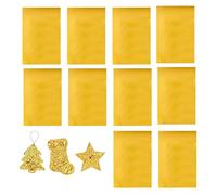 Gold Foil Sheets - 10 Pieces Aluminum Foil Gilding Gold Tone Sheets | Gilding Handicraft Decoration,for Nail Painting Home School Party Wedding Classroom Local House Girls Boys Children