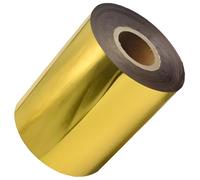 Gold Foil Sheets for Crafts, Gold Foil Transfer Sheets with High Gloss Finish, for Wood, Plastic, Leather and DIY Art Applications, Crafting Essentials, 3.1 in x 393.7 ft