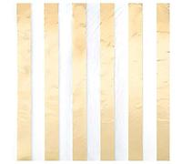 Gold Foil-Stamped Stripes Luncheon Paper Napkins (16cm) Pack of 16 - Elegant and Durable, Perfect Design for Parties and Events
