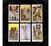 Gold Foil Tarot, all in English, this deck is a must-have for beginners and advanced tarot readers (new Gold Foil Tarot, Hexagon Silver,12 * 7cm
