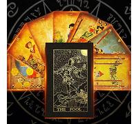 Gold foil tarot Powerful divination tool, a must-have collection for beginners and experienced players, all in English Gold Foil Tarot