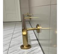 Gold Foot Rest for Kitchen Island 3 3.5 4 4.5 5 5.5 6 6.5 7 7.5 8 8.5 9 10 ft Long, Stainless Steel Undercounter Foot Rail Pole for Home/Restaurant(15.1ft/460cm)