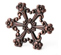Gold for Silver Thread Holder for Sewing Cross Stitch Projects(C) | Sturdy metal build, 5.8x5.8cm size, gold silver red green, prevents tangles, easy color ID