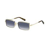 Gold Frame Blue Lens Sunglasses - female - Marc Jacobs - Sunglasses - Yellow - 58 MM - Accessories 58 MM