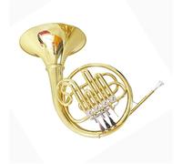 Gold French Horn Four Key Single Row Split B Flat To A Marching Horn